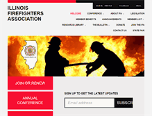 Tablet Screenshot of illinoisfirefighters.org